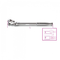 Tay vặn bánh cóc lắt léo, đảo chiều đầu 3/8