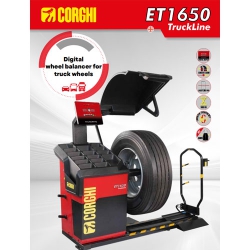 Máy cân bằng lốp xe tải CORGHI 220V có bàn nâng tích hợp