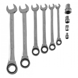 Bộ cờ lê bánh cóc 72 răng đầu tròng 10 chi tiết hộp nhựa