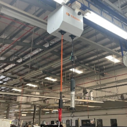 Cuộn dây điện và dây hơi thu tự động 2 khoang hộp vuông