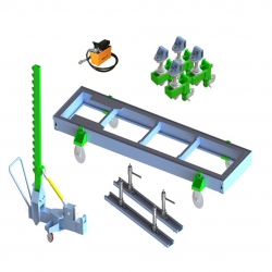 Bệ kéo nắn xe tại nạn kiểu nổi Doocar TECHER5