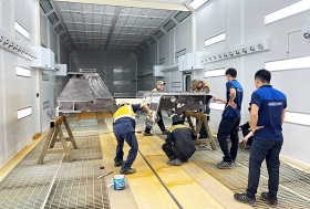Phòng sơn sấy cẩu trục công nghiệp